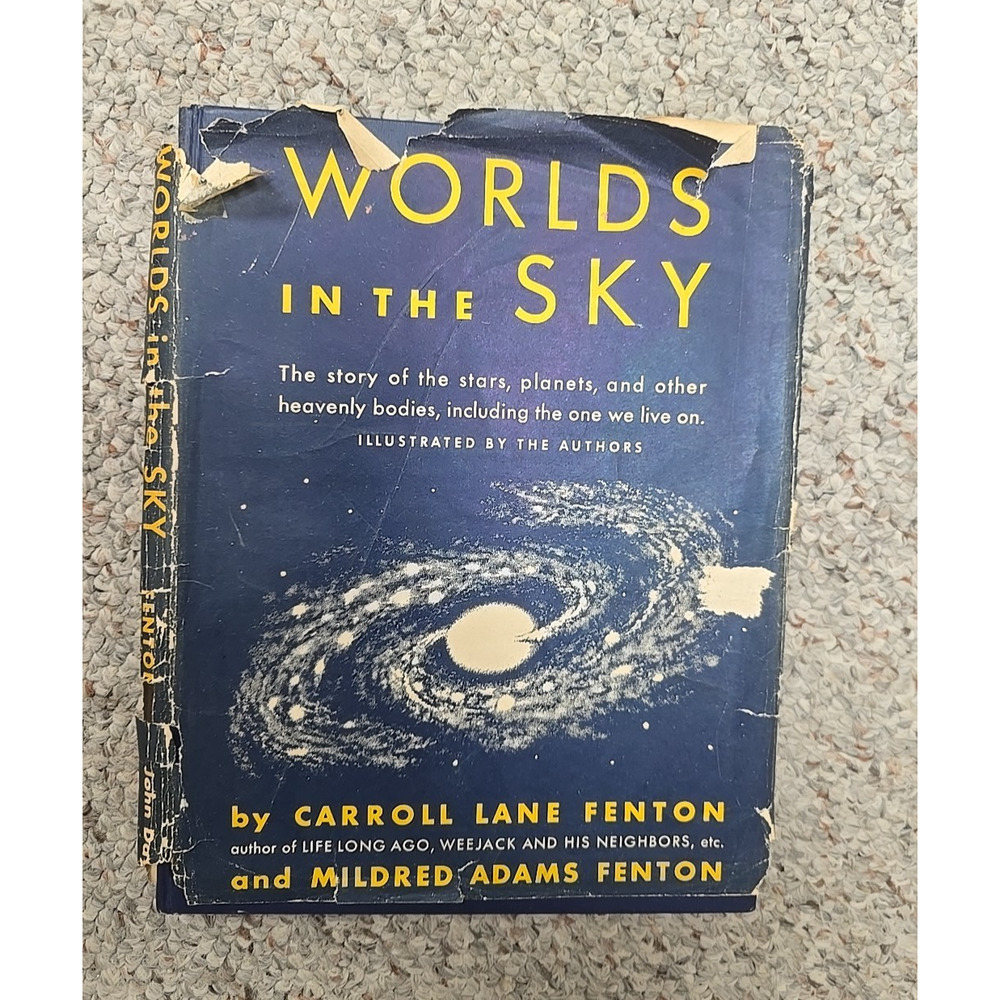 VTG 1950 Worlds in the Sky by Carroll Lane & Mildred Adams Fenton Hardcover Book